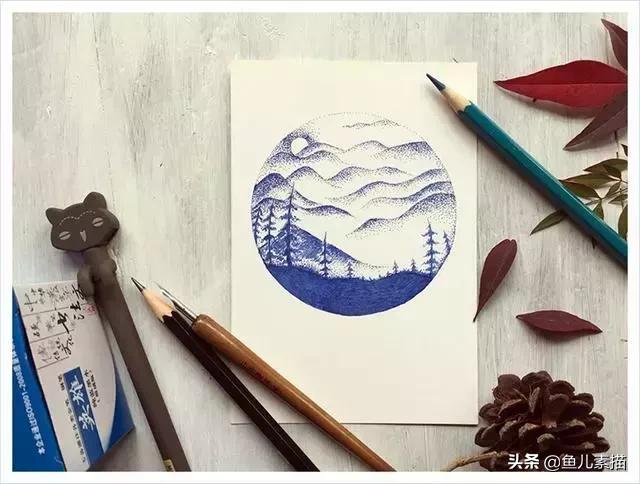 简单入门钢笔画，看就会的超级简单的钢笔画