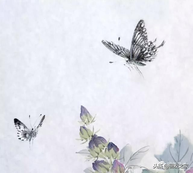 九尾狐最简单的画法教学，逐花之虫蝶蜂画法示范