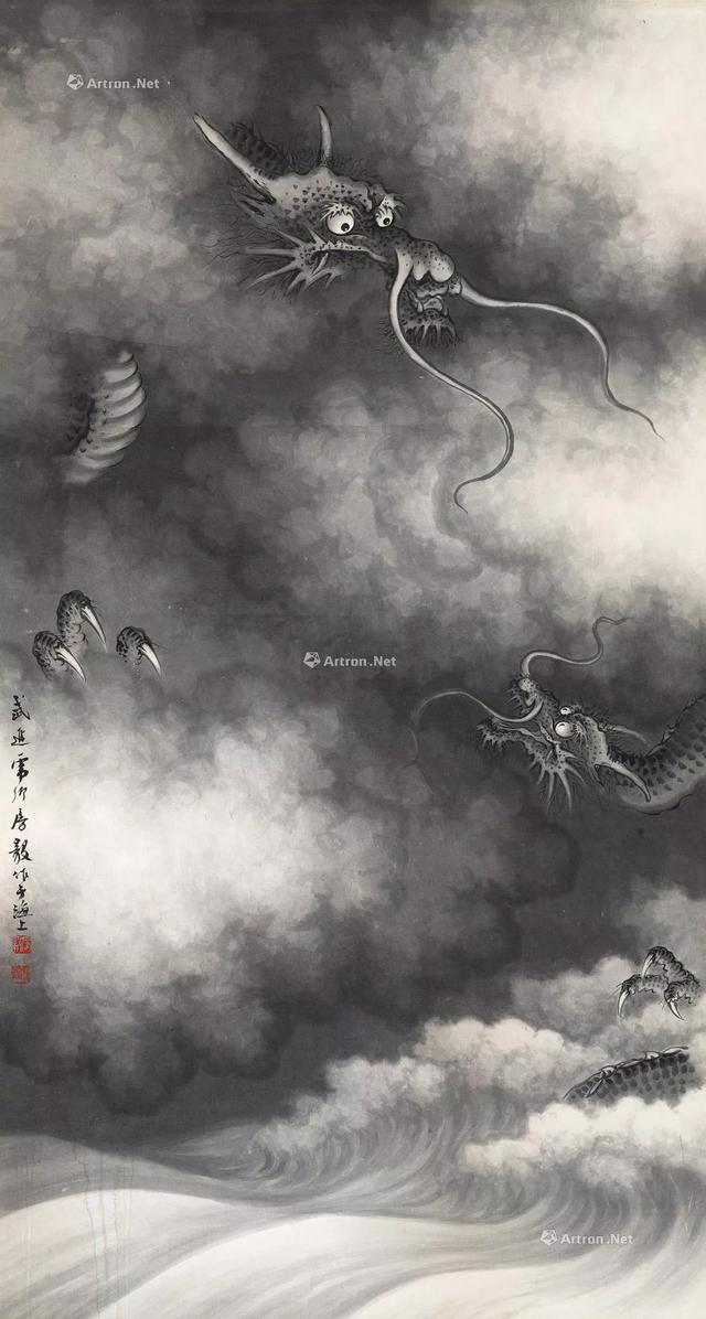 大师画不一样的龙，民间牛人在墙角画一条龙