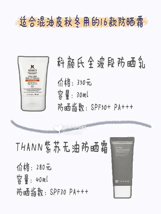 适合干皮的防晒霜排行，干皮/油皮/敏感肌都可用