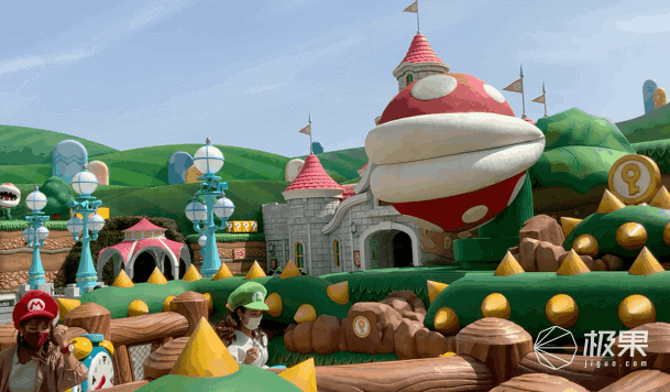 马里奥世界全景图，超级任天堂世界