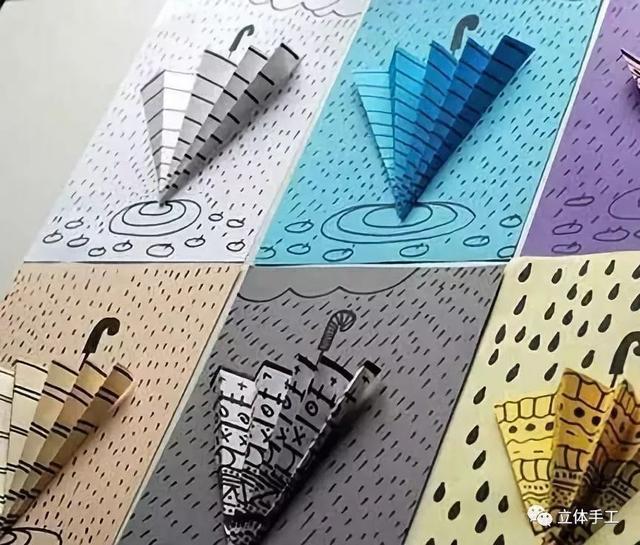 5款创意雨伞手工强势来袭，手工迷你雨伞简单又好看