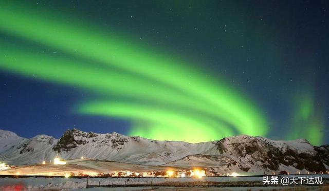 冰岛的地理位置以及邻国，北大西洋中的一个岛国