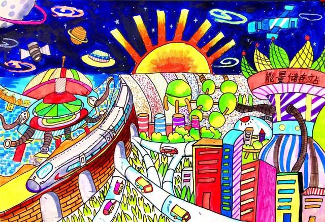 未来的科幻主题绘画简单，科幻画主题系列作品20张