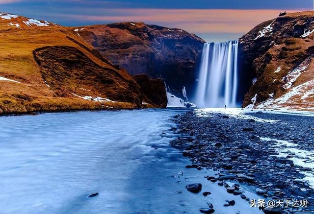 冰岛的地理位置以及邻国，北大西洋中的一个岛国