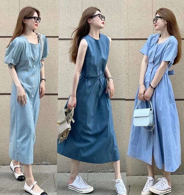 适合打造高级气质的蓝色系搭配，蓝色和什么色搭配起来最小清新