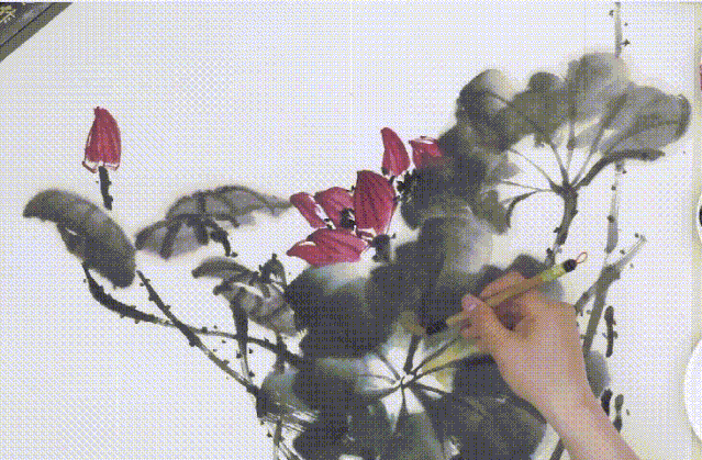 国画简单蓝蜻蜓的画法，画点荷花和蜻蜓给这个夏天降降暑