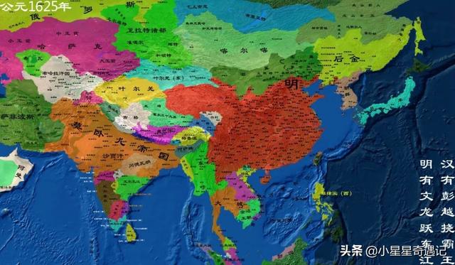 明朝版图全图超清版大图，全方位展示明朝疆土变化地图