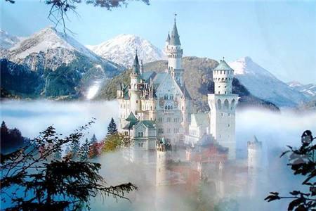 瑞士阿尔卑斯山脉，欧洲风景阿尔卑斯山脉