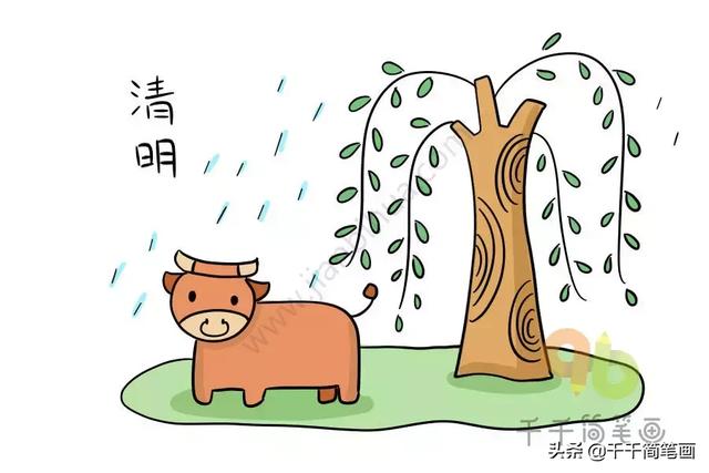 节日主题简笔画，元旦节简单简笔画教程