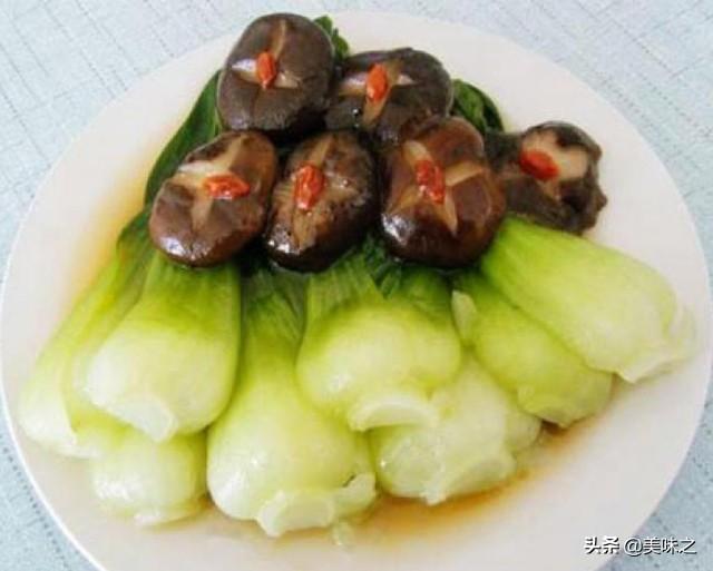 香菇油菜的做法最正宗的做法，高颜值的香菇油菜16种做法