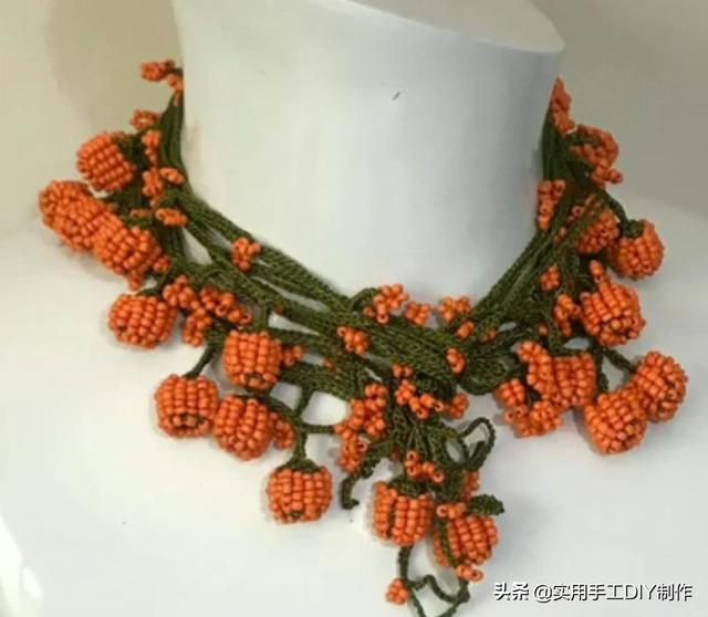 40款时尚的串珠项链，圆珠串珠项链教程大全