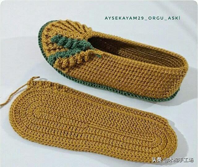 钩鞋子教程从头到尾纯色，像我这样手工钩编一双