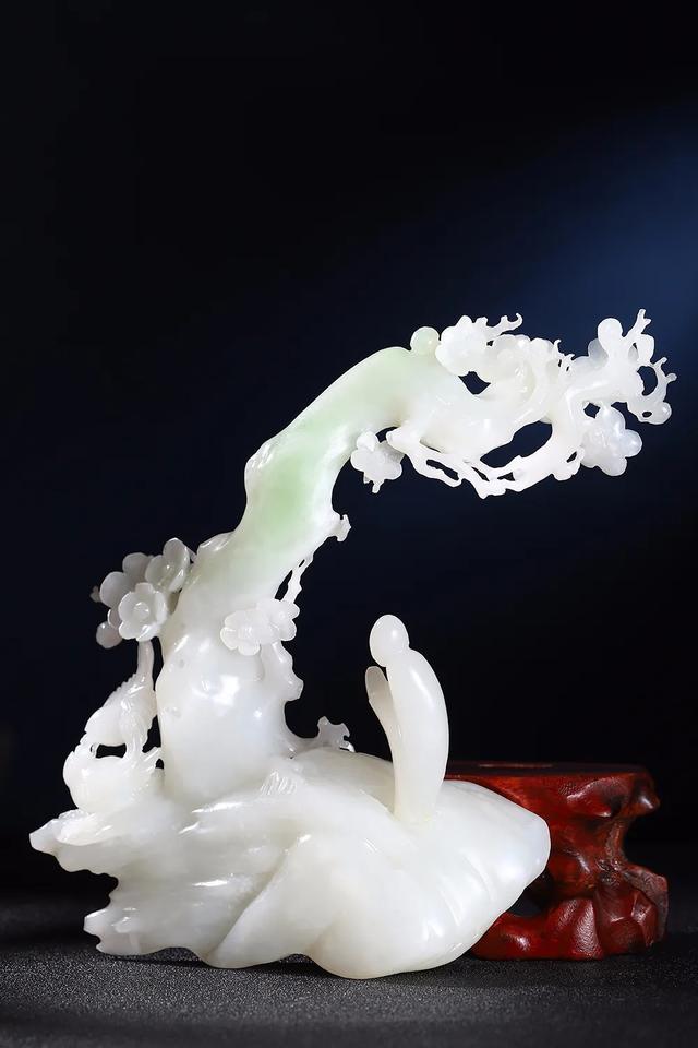 当水墨邂逅玉雕美出了一种境界，禅意玉雕美得令人窒息