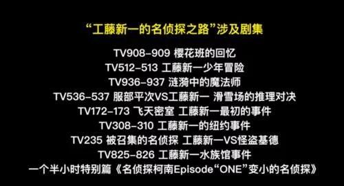 名侦探柯南主线剧情集数，柯南主线集数汇总