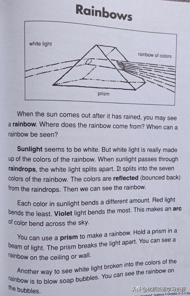 rainbow自然拼读，英语原版阅读Rainbows