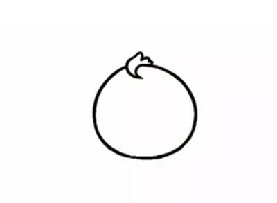 简单小黄鸭的简笔画，卡通动物简笔画