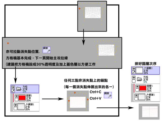 两点透视画法步骤初学者，三点透视背景画法详解