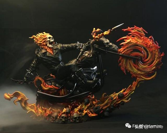 谁是漫威里最厉害的英雄恶灵骑士，你的雕像有什么故事呢