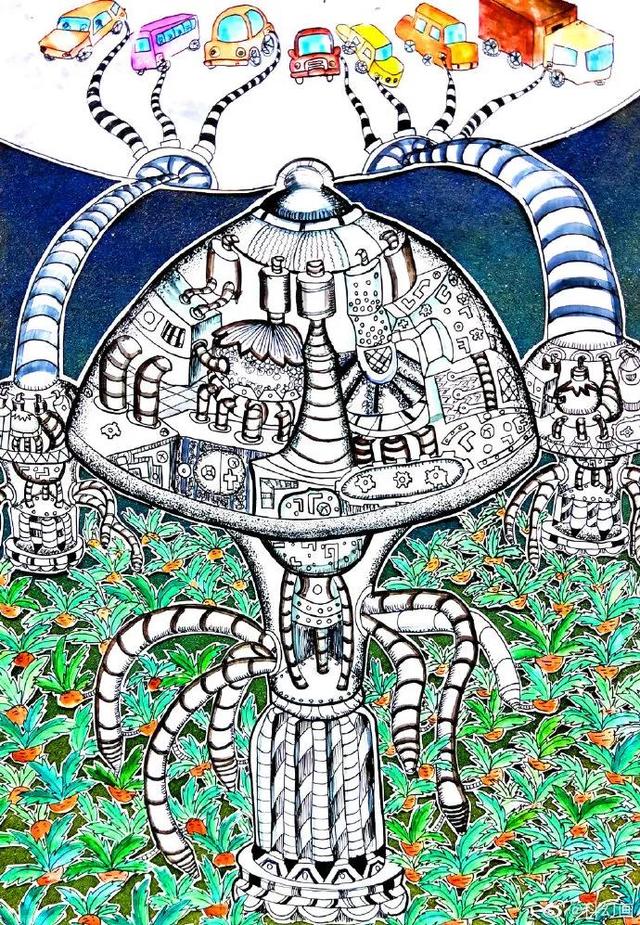 儿童科幻画图片大全，超全超经典科幻画（少年儿童科幻画大赛作品优秀）