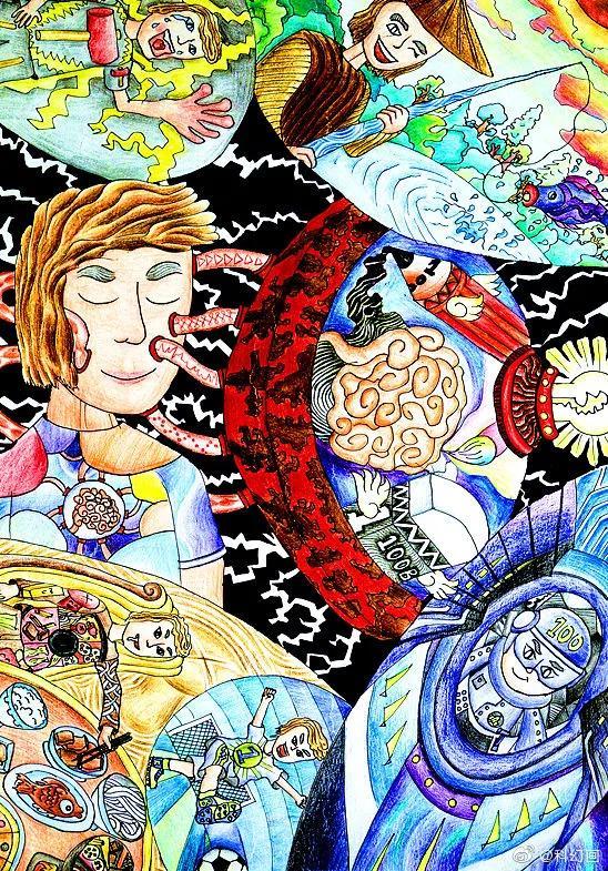 儿童科幻画图片大全，超全超经典科幻画（少年儿童科幻画大赛作品优秀）