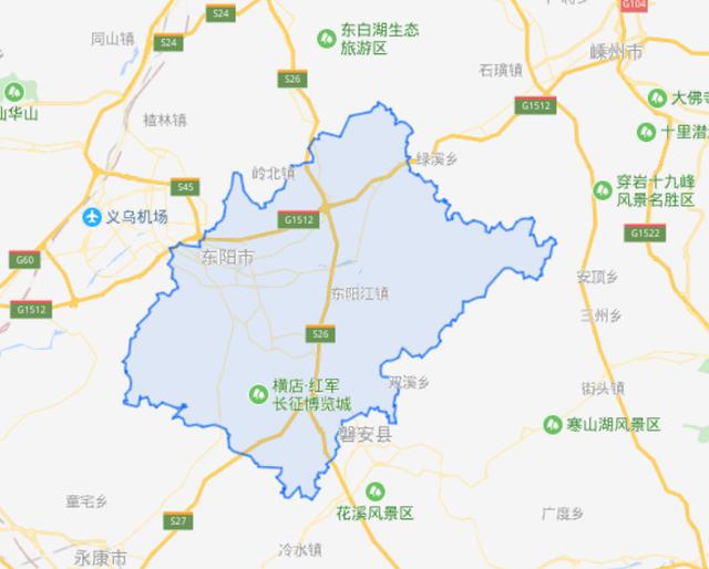 浙江省各市县城区面积与人口，国家确定的浙江十大县级市义乌第1