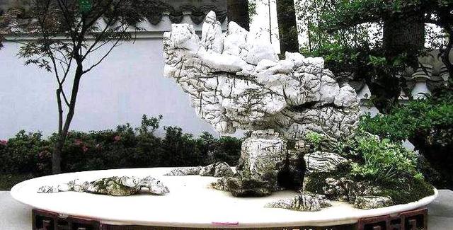 山水石盆景制作图解，将大自然景象融入盆景