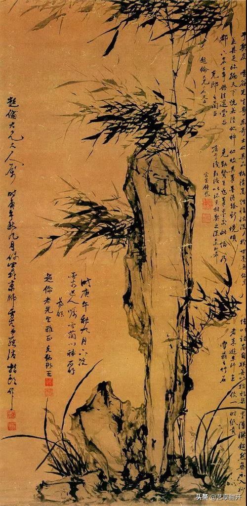 又一代名家画竹，历代名家绘画作品中充满动感的竹