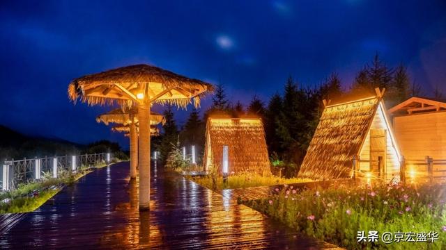 承德坝上草原全景，承德如画美景丰宁坝上草原