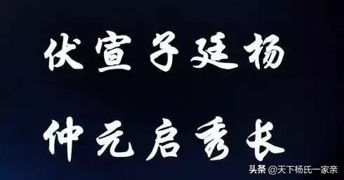 杨氏家谱字辈大全阅读，全国杨氏家谱字辈字派