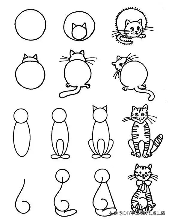 数字动物简笔画，数字小动物简笔画简单又漂亮（用数字1到6画各种小动物）