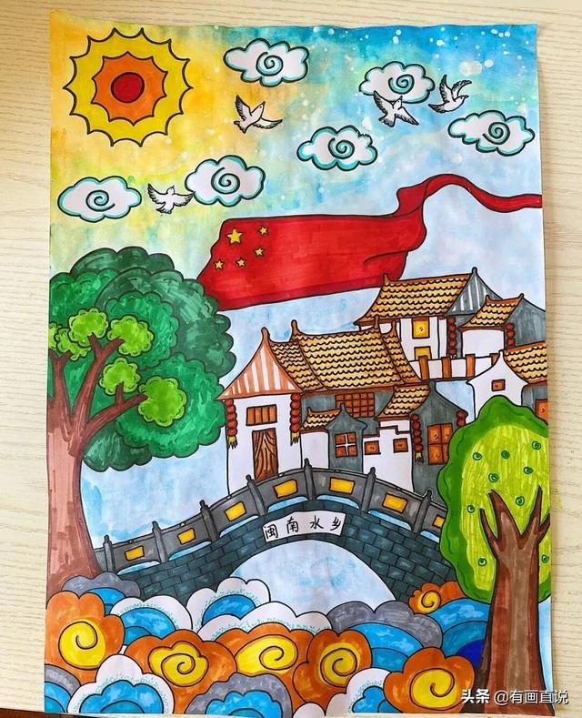少儿画画图片大全，少儿绘画简单易学儿童画（28张~创意美术儿童范画,很值得初学者收藏）