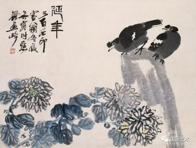 齐白石琉璃画梅兰竹菊，东篱佳色齐白石