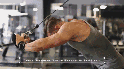 手臂肱三头肌锻炼方案，3个动作练厚肱三头肌