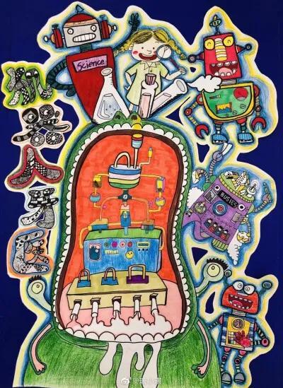儿童科幻画图片大全，超全超经典科幻画（少年儿童科幻画大赛作品优秀）