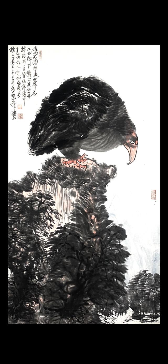 鹰画得最好的画家，书画双绝久负盛名