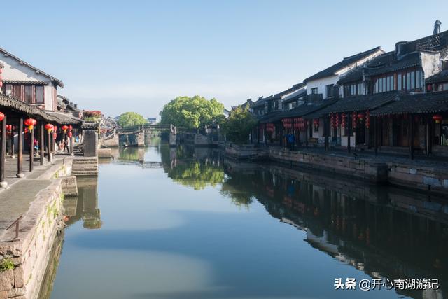 浙江省嘉兴西塘古镇风景区，江南美丽水乡掠影