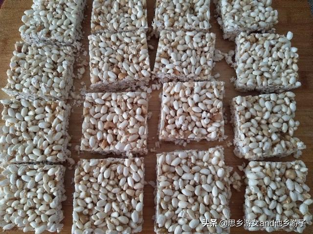 各种好吃的大米糕，纯天然大米花糕