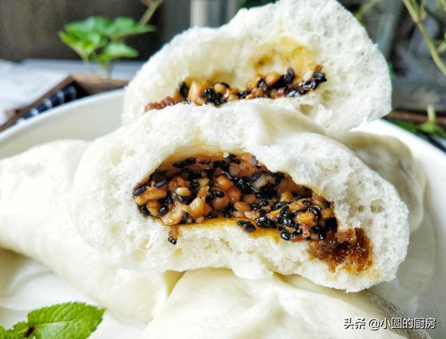 自己在家做糖包的方法，传统农家三角白糖包