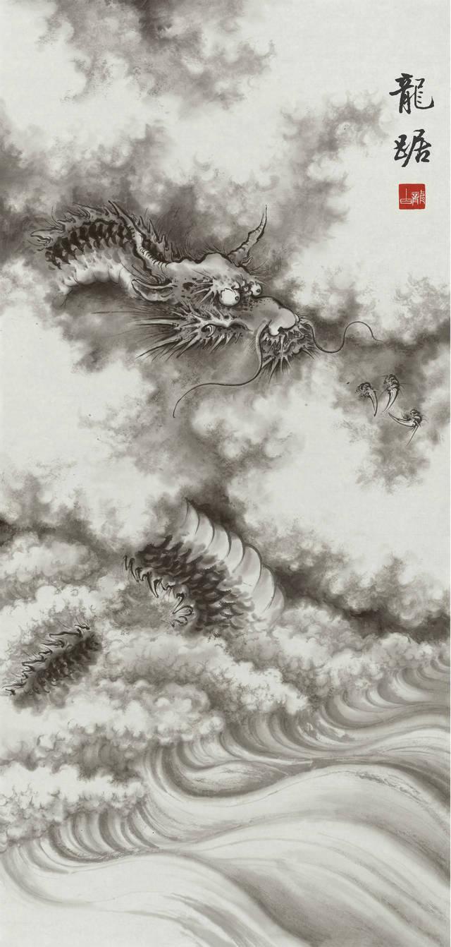 大师画不一样的龙，民间牛人在墙角画一条龙