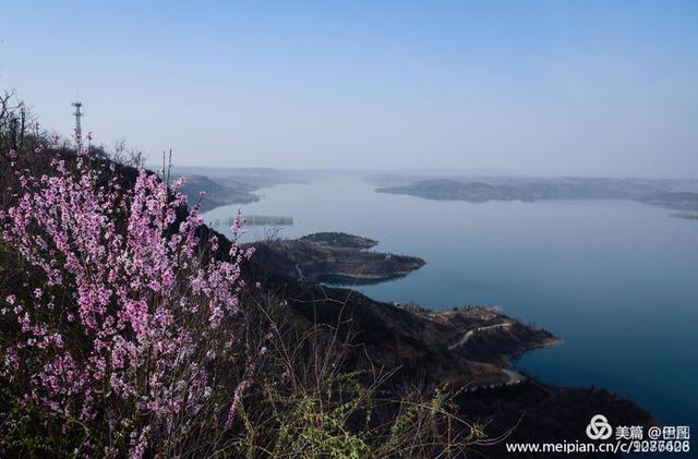 李庄黄河大堤风景区，黄河边青山绿水