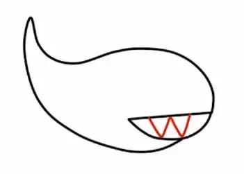 巨齿鲨怎么画儿童简笔画，简笔画儿童简笔画