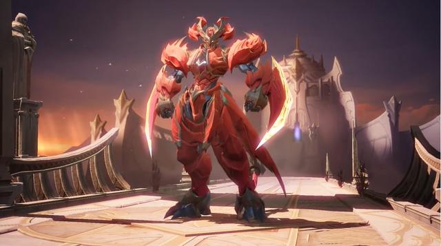 王者荣耀墨子新皮肤和龙骑士，大招可跟龙骑士相媲美