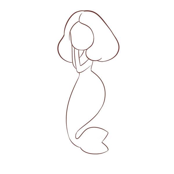 小美人鱼怎么画，美人鱼简笔画教程简单好看（简简单单，教你画一个美人鱼）