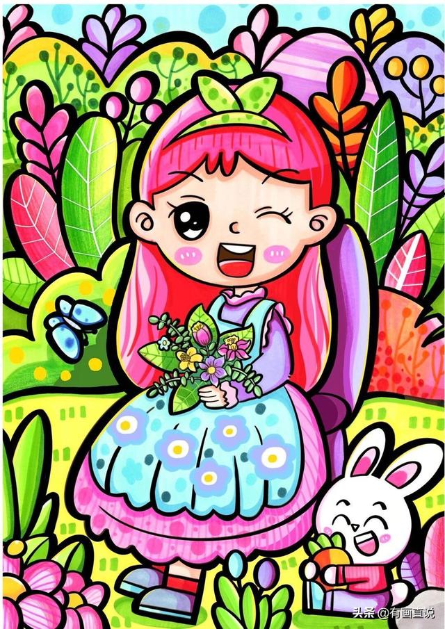 少儿画画图片大全，少儿绘画简单易学儿童画（28张~创意美术儿童范画,很值得初学者收藏）