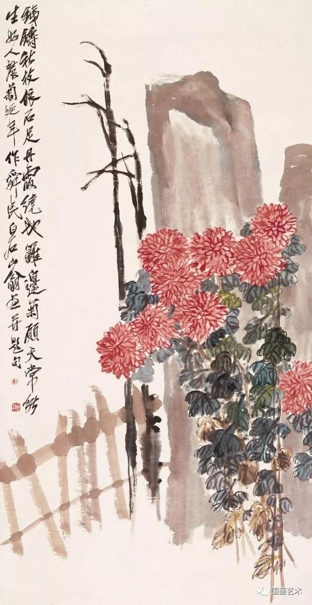 齐白石琉璃画梅兰竹菊，东篱佳色齐白石