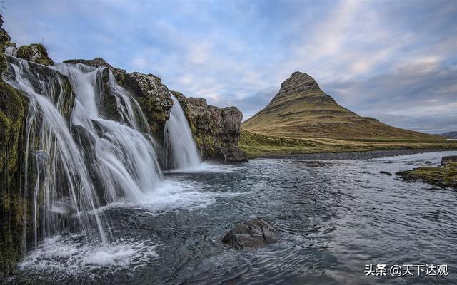 冰岛的地理位置以及邻国，北大西洋中的一个岛国