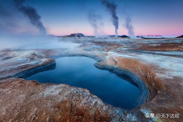 冰岛的地理位置以及邻国，北大西洋中的一个岛国