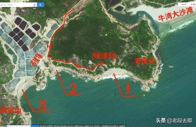 惠州附近的海滩景点，惠州南表山旁还有三个如此优美的野沙滩