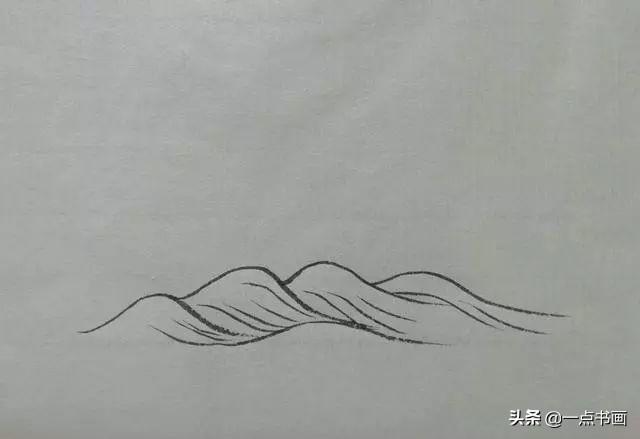 山水画教程画法步骤，山水画入门水的五种画法